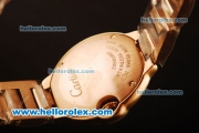 Cartier Ballon Bleu De Swiss ETA Quartz Full Rose Gold with Diamond Bezel and White Dial- 1:1 Original