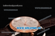 Mido Dorada Miyota Quartz Steel Case with Rose Gold Bezel and White Dial