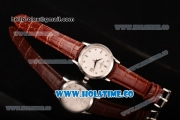 Patek Philippe Calatrava Swiss ETA 2824 Automatic Steel Case with Diamonds Markers and White Dial