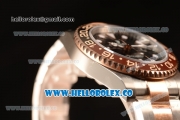 Rolex GMT-Master II New Release Black Bezel Two Tone RG With Original Functional Movement Steel Case 126711CHNR bk