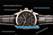 Longines Master Moonphase Chrono Miyota OS10 Quartz with Date Steel Case with Black Dial and White Stick Markers