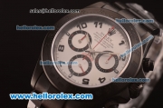 Rolex Daytona Chronograph Swiss Valjoux 7750 Automatic Brushed Full PVD and Grey Silver Dial