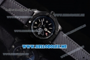 Breitling Avenger II Seawolf Boelcke Swiss ETA 2836 Automatic PVD Case with Black Dial and Black Leather Strap Red Second Hand (H) - 1:1 Original