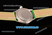 Rolex Cellini Time Asia 2813 Automatic Steel Case with Stick/Roman Numeral Markers and Green Dial