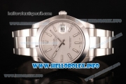 Rolex Datejust II Swiss ETA 2836 Automatic Full Steel with White Dial and Luminous Stick Markers (BP)