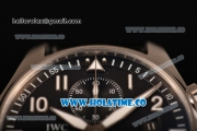 IWC Pilot's Watch Chrono Swiss Valjoux 7750 Automatic Steel Case with Grey Dial and White Arabic Numeral Markers (BP)