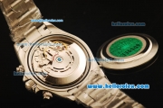 Rolex Daytona Swiss Valjoux 7750 Automatic Movement Full Steel with White Dial and White Stick Markers