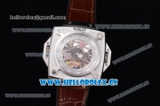 Hublot Masterpiece MP 08 Antikythera Sunmoon Asia 2813 Automatic Steel Case Skeleton Dial Steel Bezel and Stick Markers