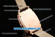 Breguet Heritage Asia Automatic Rose Gold Case White Dial With Roman Numeral Markers Brown Leather Strap