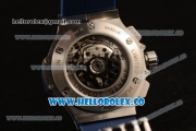 Hublot Big Bang Chrono Swiss Valjoux 7750 Automatic Steel Case with Blue Dial and Blue Rubber Strap (YF)