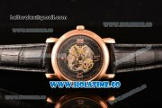 Vacheron Constantin Malte Asia Automatic Rose Gold Case with Black Skeleton Dial and Roman Numeral Markers