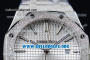 Audemars Piguet Royal Oak 41MM Asia Automatic Steel Case with White Dial and Steel Bracelet (EF)