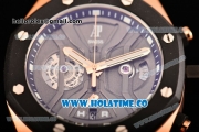 Audemars Piguet Royal Oak Offshore Chrono Miyota Quartz Rose Gold Case with Grey Dial and PVD Bezel