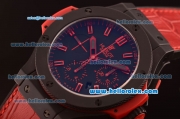 Hublot Big Bang Swiss Valjoux 7750 Automatic Ceramic Case with Black Dial and Red Markers