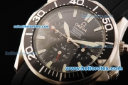 Omega Seamaster Automatic America's Cup with Black Dial and Rubber Strap