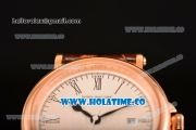 Patek Philippe Calatrava Miyota Quartz Rose Gold Case with White Dial and Black Roman Numeral Markers