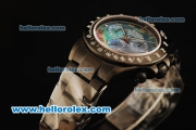 Rolex Daytona Chronograph Swiss Valjoux 7750 Automatic Movement PVD Case with Blue MOP Dial and PVD Strap