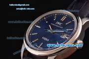 IWC Ingenieur Vintage Swiss ETA 2892 Automatic Steel Case with Stick Markers and Blue Dial