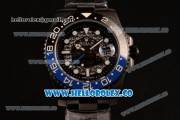 Rolex GMT-Master II Batman Skeleton Swiss ETA 2836 Automatic PVD Case with Black Dial and PVD Bracelet