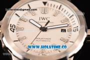 IWC Aquatimer Miyota Quartz Full Steel with White Dial and Stick Markers