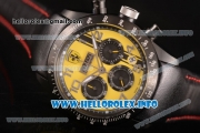 Scuderia Ferrari Chronograph Miyota OS20 Qiartz PVD Case with Yellow Dial and Silver Arabic Numeral Markers