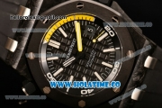 Audemars Piguet Royal Oak Offshore Diver Clone AP Calibre 3120 Automatic Carbon Fiber Case with Black Dial and White Stick Markers - 1:1 Original