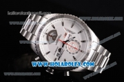 Tag Heuer Grand Carrera Calibre 17 RS3 Miyota Quartz Full Steel with White Dial and Stick Markers