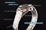 Tag Heuer Carrera Calibre 16 Chronograph Swiss Valjoux 7750-DD Automatic Steel Case wirh Stick Markers Silver Dial and Black Bezel