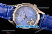 Vacheron Constantin Metiers d'Art Swiss ETA 2824 Automatic Steel Case with Blue MOP Dial and Diamonds Markers