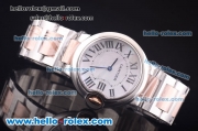 Cartier Ballon Bleu De Cartier Swiss ETA Quartz Steel Case with White MOP Dial and Two Tone Strap