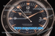 Omega Seamaster 300 Master Co-Axial Asia Automatic Steel Case with Black Dial Black&Gray Rubber Strap and Stick Markers