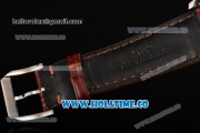 IWC Portuguese Chrono Miyota Quartz Steel Case with White Dial and Blue Arabic Numeral Markers