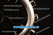 1:1 Omega De Ville Co-Axial Chrono Clone Omega 9300 Automatic Steel Case with Black Dial and Steel Bracelet - (EF)