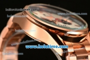 Tag Heuer Carrera Ferrari Chrono Miyota OS20 Quartz Full Rose Gold with White Dial and Stick Markers