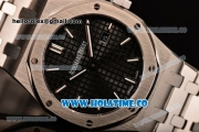 Audemars Piguet Royal Oak 33MM Miyota Quartz Steel Case/Bracelet with Stick Markers and Black Dial (EF)