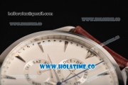 Jaeger-LECoultre Master Perpetual Calendar Asia Automatic Steel Case with White Dial and Stick Markers