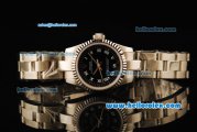 Rolex Oyster Perpetual Automatic Movement Full Steel with ETA Coating Case and White Roman Numerals