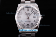 Rolex Datejust Automatic with White Dial Number Marking-New Version