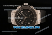 Hublot Big Bang Yankee Victor Chronograph Swiss Valjoux 7750 Automatic Steel Case with PVD Bezel Black Dial and Stick/Arabic Numeral Markers (H)