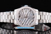 Rolex Datejust Oyster Perpetual with Diamond Bezel,Diamond Crested Dial and Diamond Marking