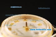 Rolex Datejust Automatic Movement ETA Coating Case with Gold Roman Numerals and Two Tone Strap