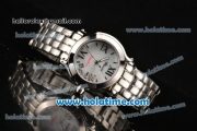 Chopard Swiss ETA Quartz Full Steel and White MOP Dial