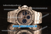 Audemars Piguet Royal Oak Chrono 316L Solid Steel White Blue SubDial 7750 Automatic 26331OR.OO.1220OR.01