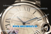 Cartier Ballon Bleu De 9015 Auto Steel Case with White Dial and Steel Bracelet