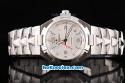 Vacheron Constantin Malte Swiss ETA 2836 Automatic Movement Silver Case with White Dial and Stick/Numeral Marker-SS Strap