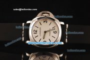 Panerai Luminor Base Pam 112 Asia 6497 Manual Winding Steel Case with White Dial and Black Leather Strap