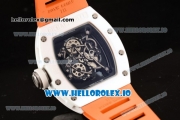 Richard Mille RM 055 Bubba Watson 9015 Automatic Ceramic Case with Black Dial Dots Markers and Rubber Strap