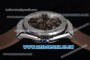 Hublot Classic Fusion Skeleton Asia Automatic Steel Case with Skeleton Dial and Brown Rubber Strap