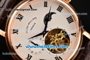 Patek Philippe Grand Complitcations Asia Automatic Rose Gold Case with Black Roman Numeral Markers and White Dial