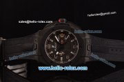 Hublot Big Bang Ferrari Swiss Valjoux 7750-SHG Automatic PVD Case with Stick/Numeral Marekrs Black Dial and Black Rubber Strap